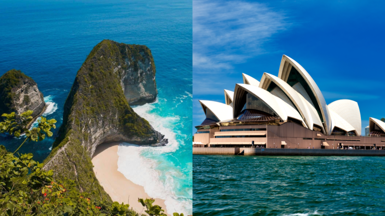 Bali, Indonesia, Sydney, Australia